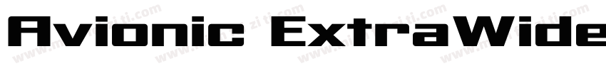 Avionic ExtraWide字体转换